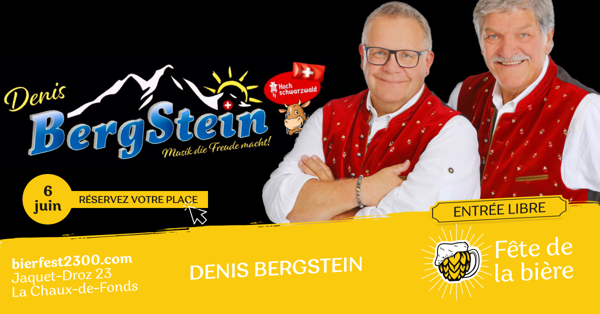 Denis Bergstein sera présent à la Fête de la Bière 2025